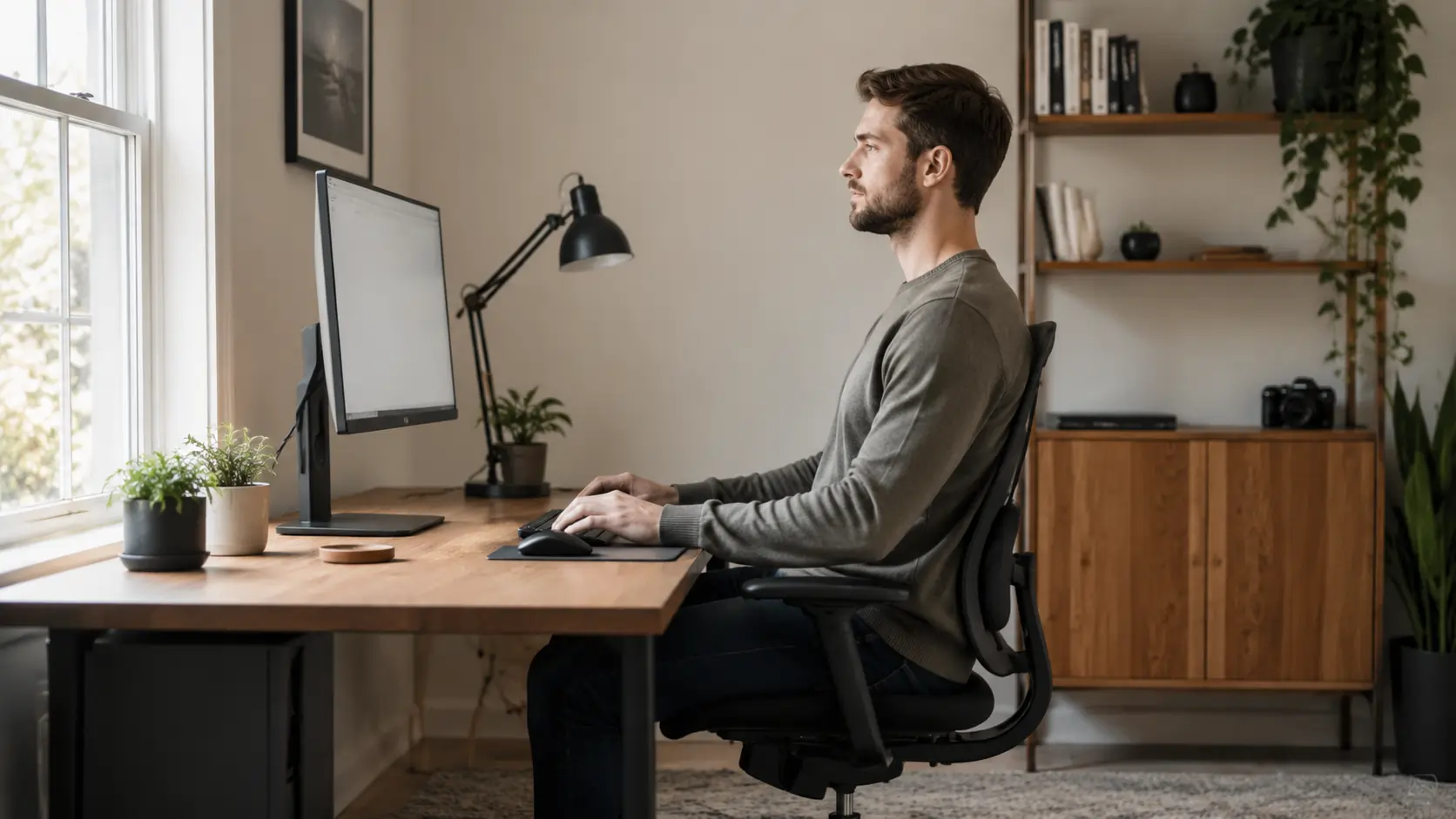 The Right Way to Sit at a Desk All Day Without Back Pain